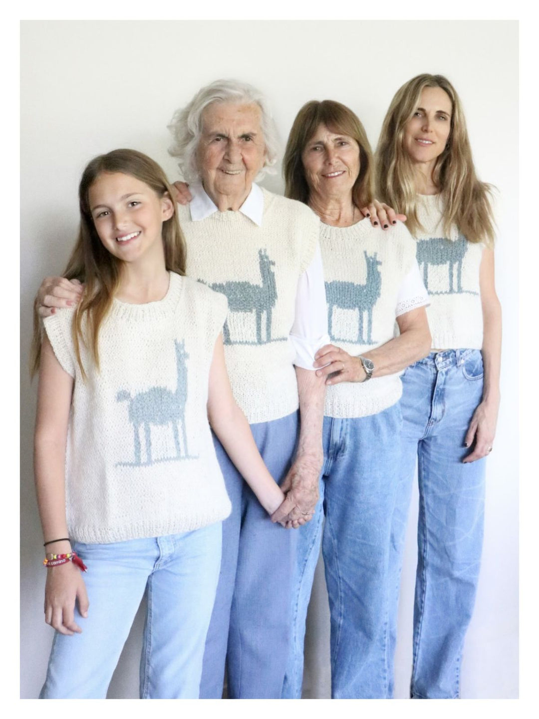 100% handcrafted llama vest. Hand Matters