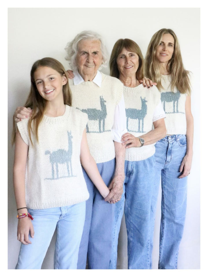 100% handcrafted llama vest. Hand Matters