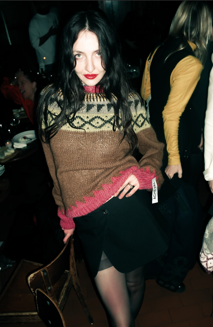 Mila Andean Llama Sweater