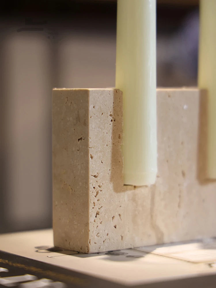 Emerald Marble Candlestick Holder