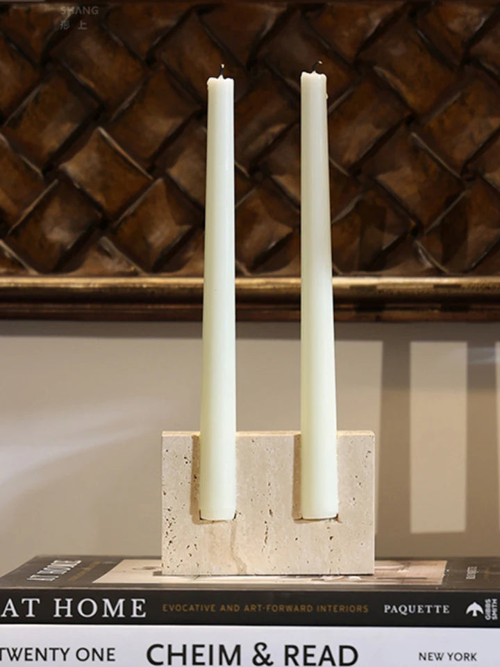 Emerald Marble Candlestick Holder
