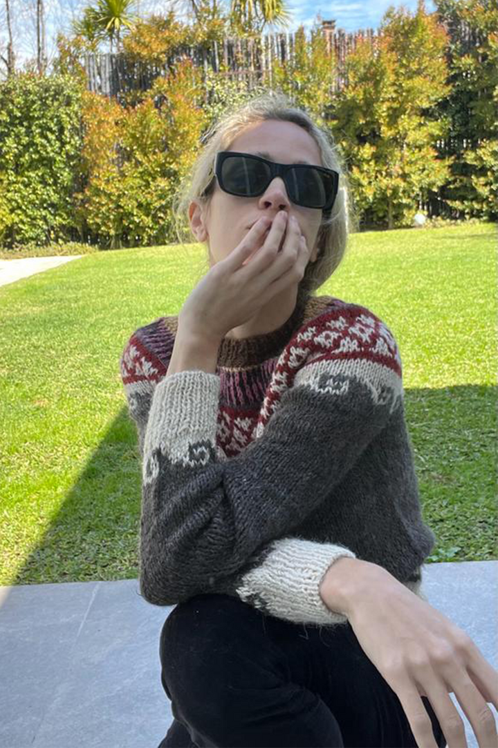Mila Andean Llama Sweater