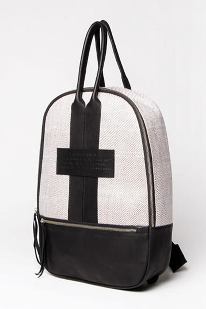 Hand Matters. sustainable backpack handmade from recycled materials