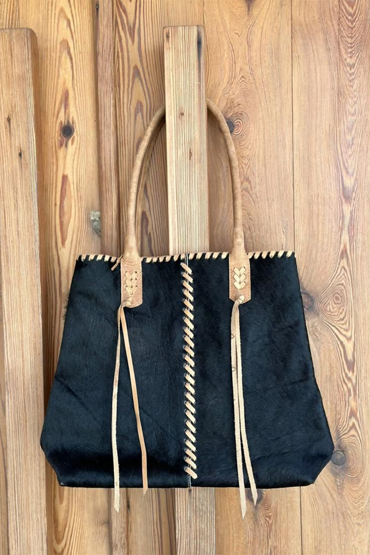 Hand Matters. Black luisa purse feather purse