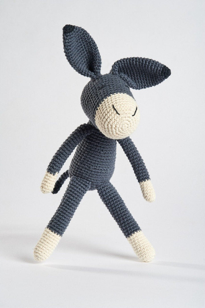 Hand Matters. Grey Crochet Donkey