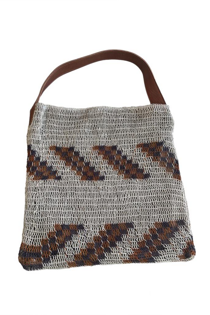 Shop now Chaguar & leather Handbag. Hand Matters