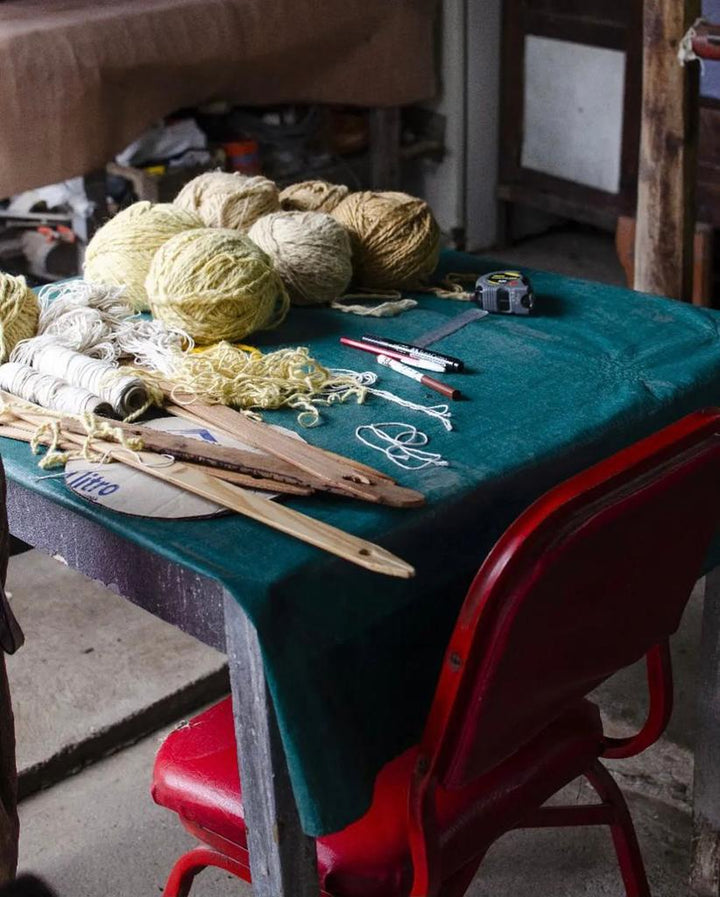 Hand Dyed, Hand woven, Hand spun