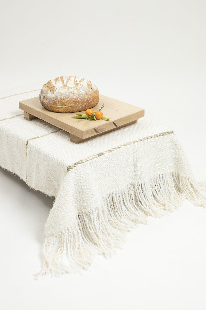 Hand Matters.  White Blanket