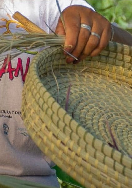 Hand Matters. Working by hand. Sewing Carandillo Palm