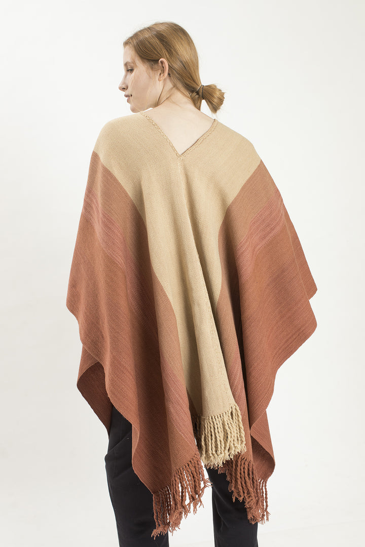 Hand Matters. Striped light poncho