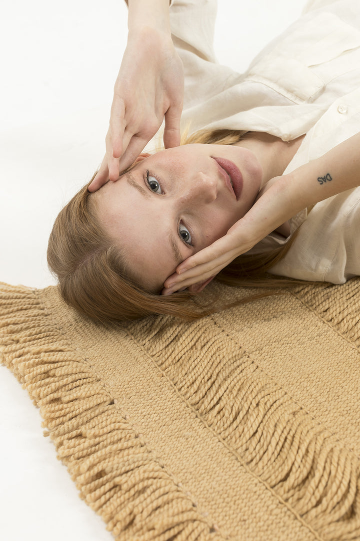 Hand Matters.  Throw Camel. Shop shawls for sale