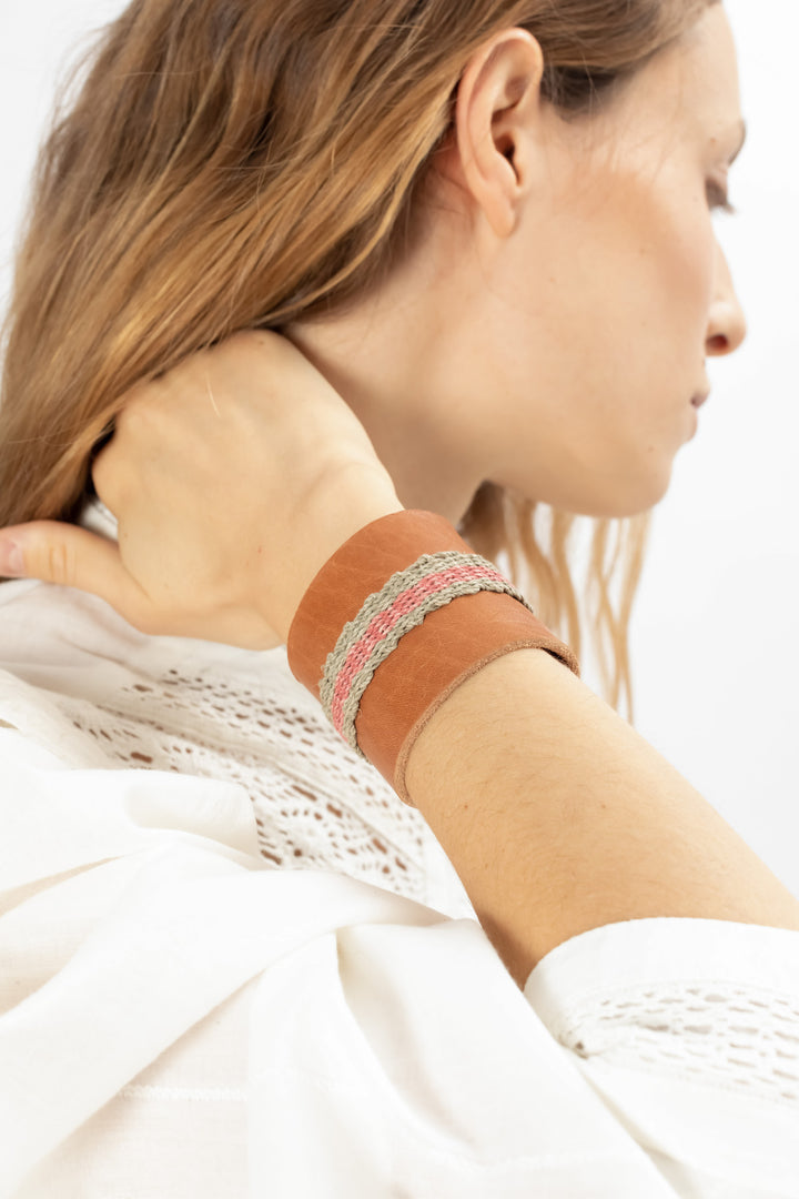 Hand Matters. leather bracelet
