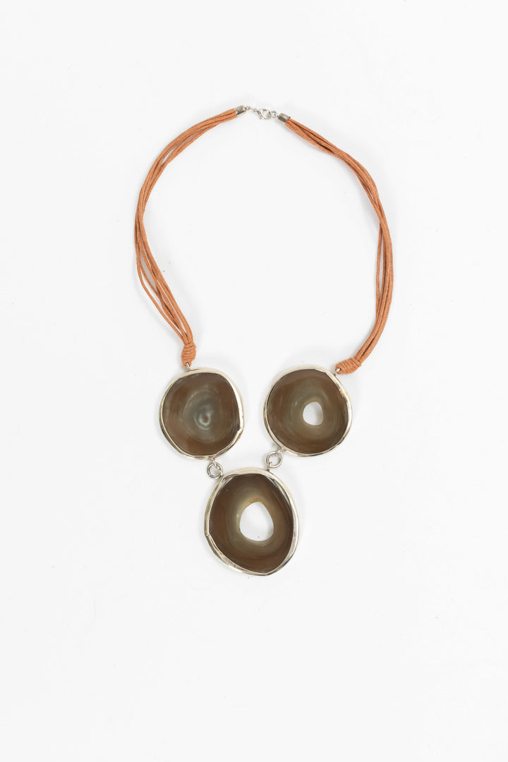 Caramel Pendant Hand Matters with stones