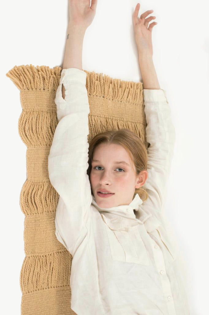 Hand Matters. Camel throw. Shop shawls for sale