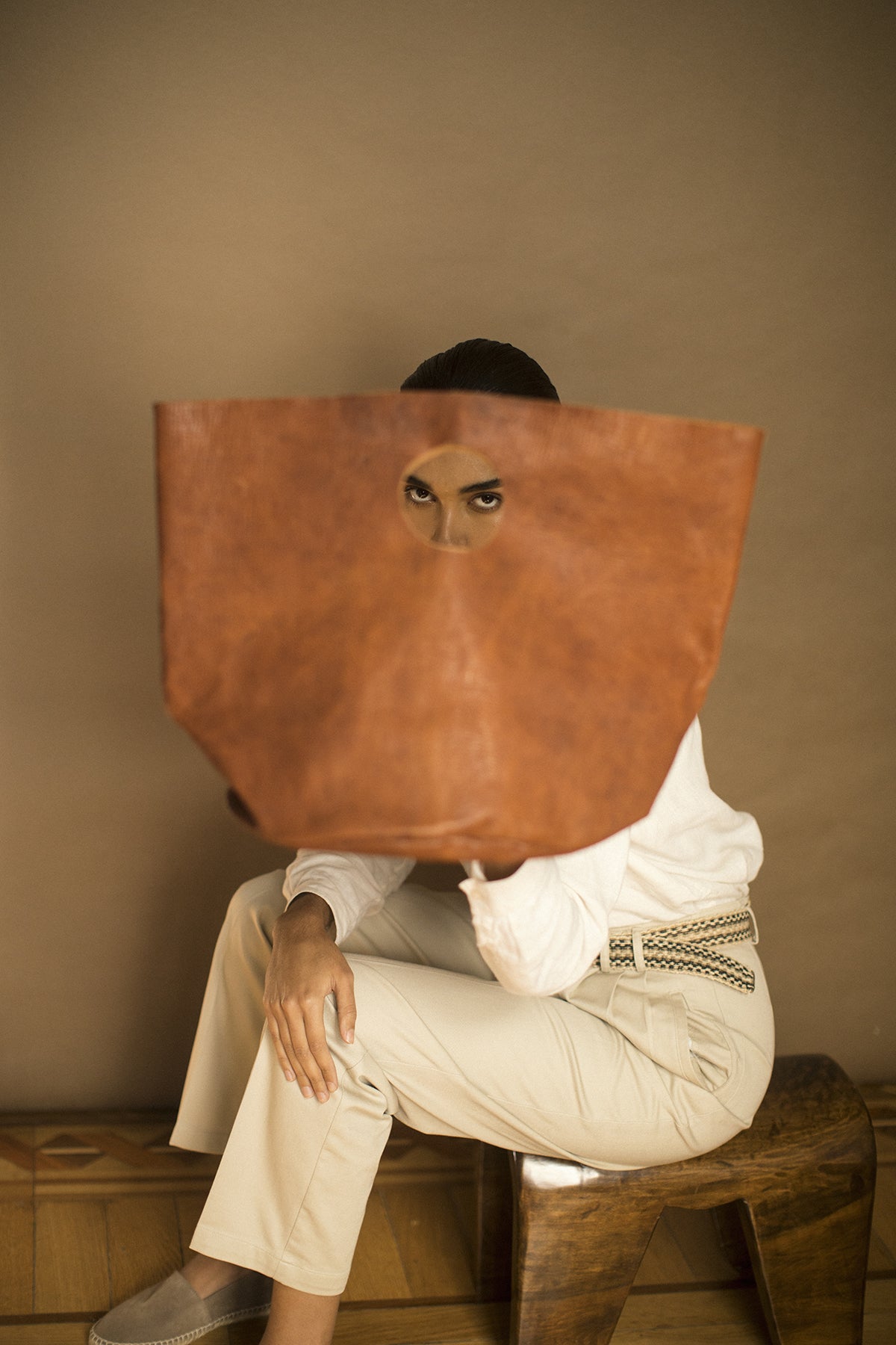 Hand Matters. Brown Leather Bag