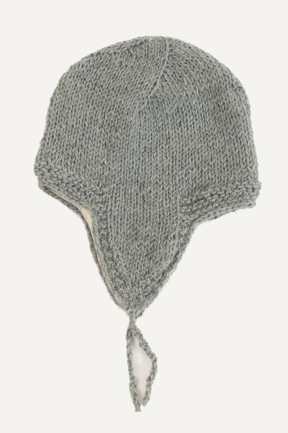 Hand Matters. Grey Llama Wool Cap